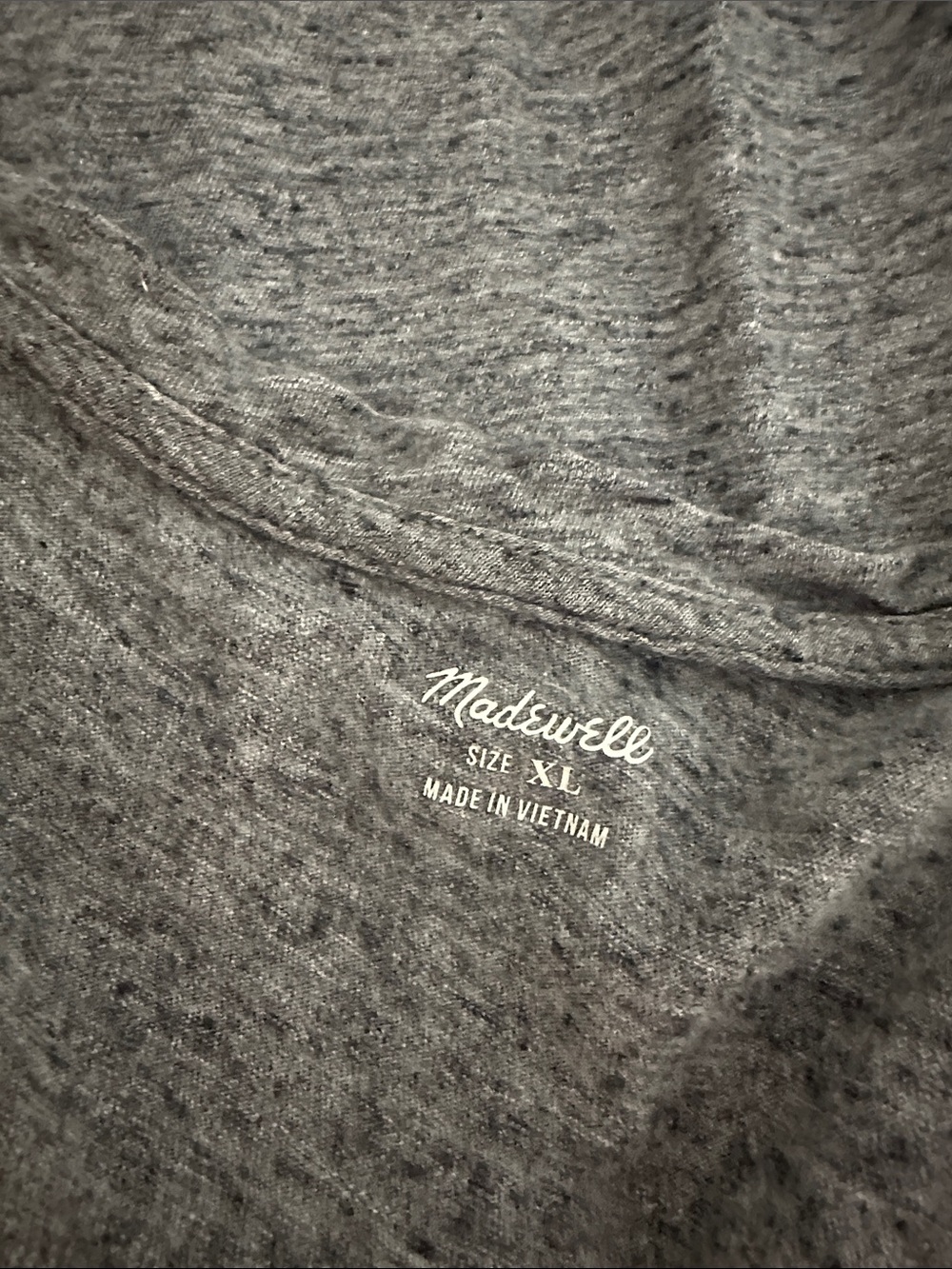 Madewell Cotton VNeck Tank Top Gray Heather - Picture 8 of 9